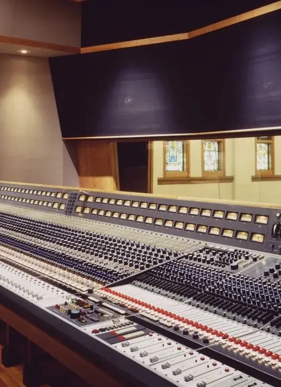 The recording console at Ocean Way